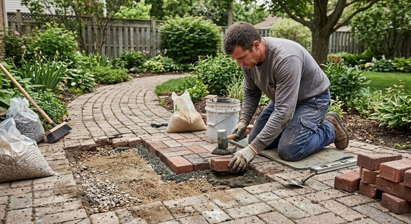 Brick Hardscape Repair in Mount Laurel, NJ