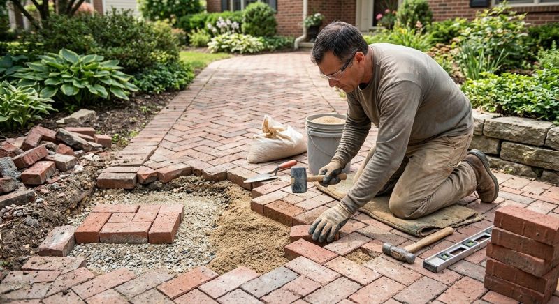 Brick Pathway Repair in Mount Laurel, NJ