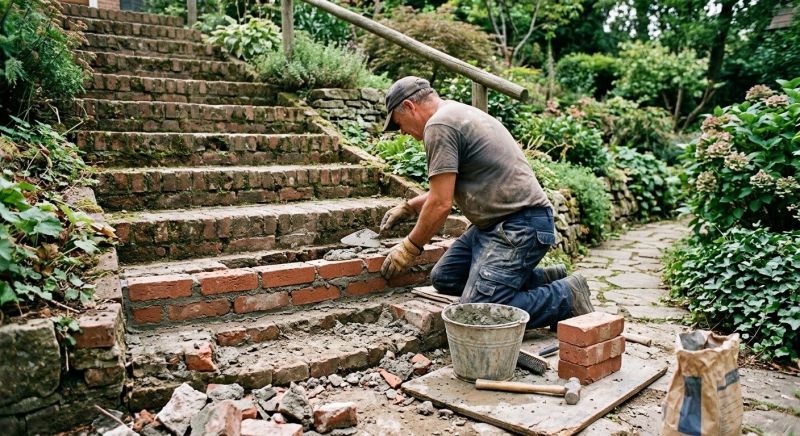 Brick Stairs Repair in Audubon, NJ