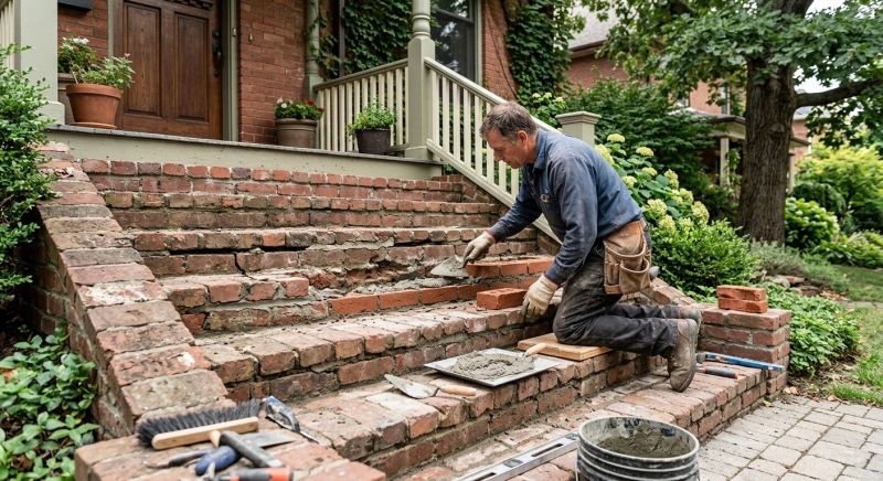 Brick Stairs Repair in Clayton, NJ