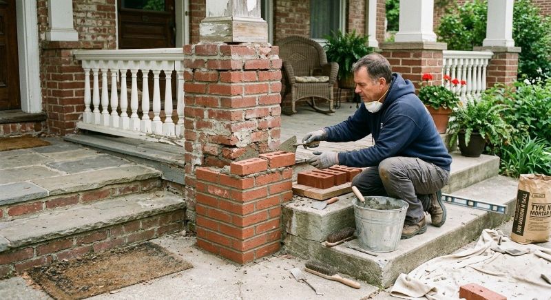 Brick Stairs Repair in Mount Holly, NJ