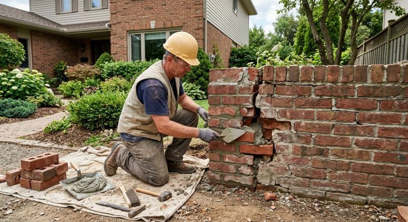 Brick Wall Repair in Drexel Hill, PA