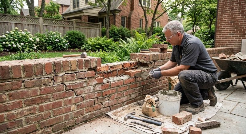 Brick Wall Repair in Hatboro, PA