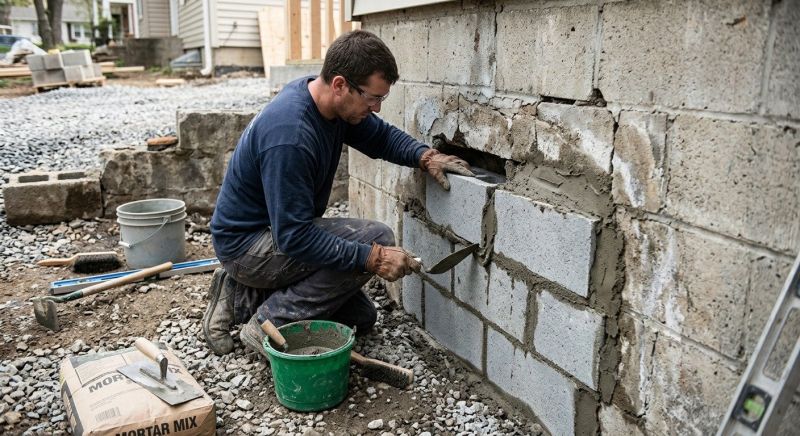 Concrete Block Repair in Glenolden, PA