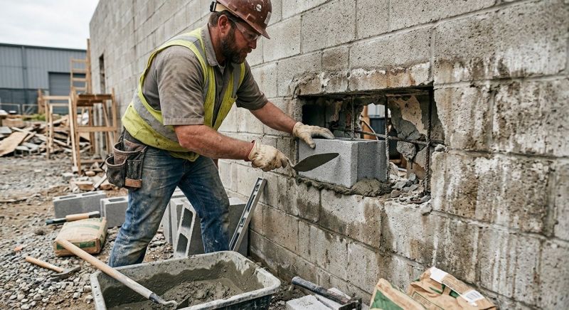Concrete Block Repair in Upper Darby, PA