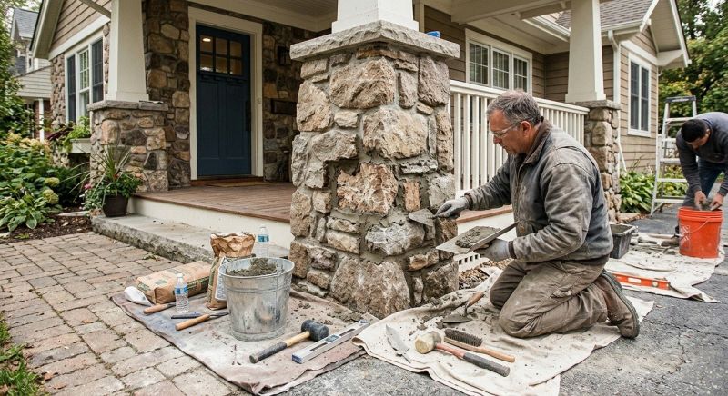 Stone Column Repair in Mount Laurel, NJ