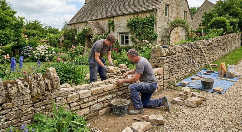 Stone Wall Repair in Morrisville, PA